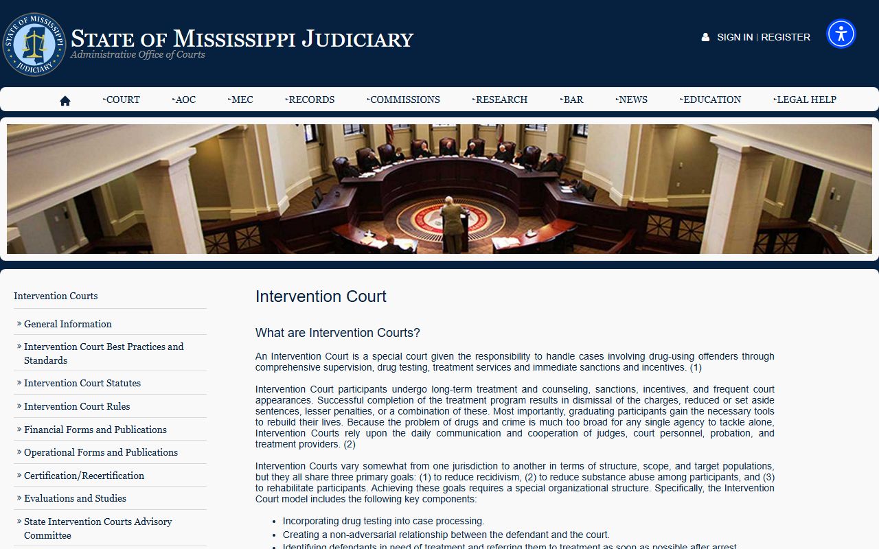 Humphreys County criminal court records intervention courts overview